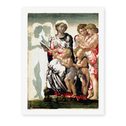 Michelangelo's 'Manchester Madonna' painting reproduced as a rolled canvas print