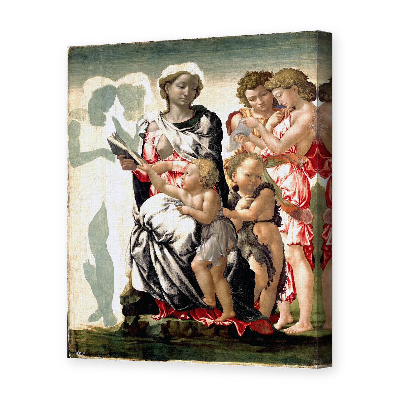 Michelangelo's 'Manchester Madonna' painting reproduced as a gallery-wrapped canvas print