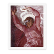 Michelangelo's 'Separation of Light from Darkness' painting reproduced as a rolled canvas print, one of the nine central Genesis panels on the Sistine Chapel ceiling