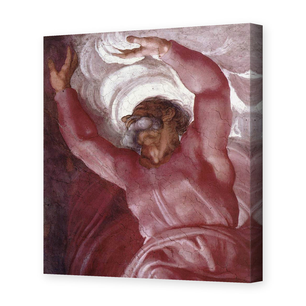 Michelangelo's 'Separation of Light from Darkness' painting reproduced as a gallery-wrapped canvas print, one of the nine central Genesis panels on the Sistine Chapel ceiling