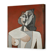 Pablo Picasso's 'Bust of a Woman' painting reproduced as a gallery-wrapped canvas print