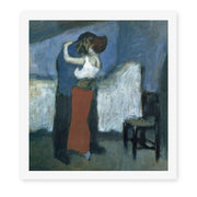 Pablo Picasso's 'Embrace' painting reproduced as a rolled canvas print