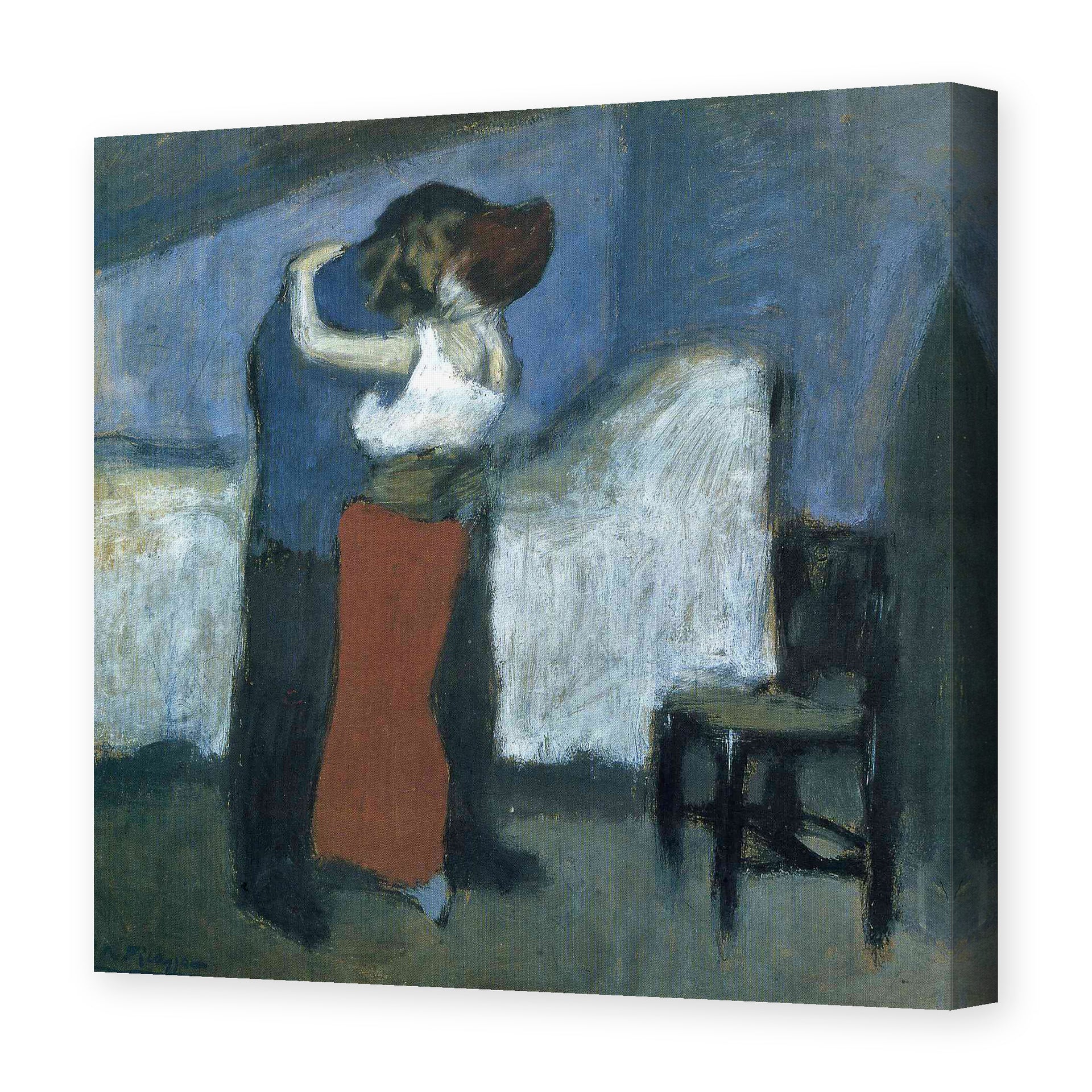 Pablo Picasso's 'Embrace' painting reproduced as a gallery-wrapped canvas print