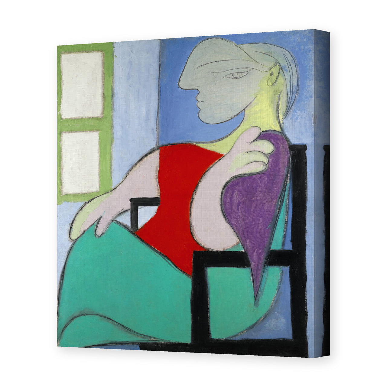 Pablo Picasso's '"Golden Muse" Marie Therese Walter' painting reproduced as a gallery-wrapped canvas print