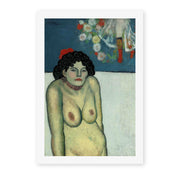 Pablo Picasso's 'La Gommeuse' painting reproduced as a rolled canvas print