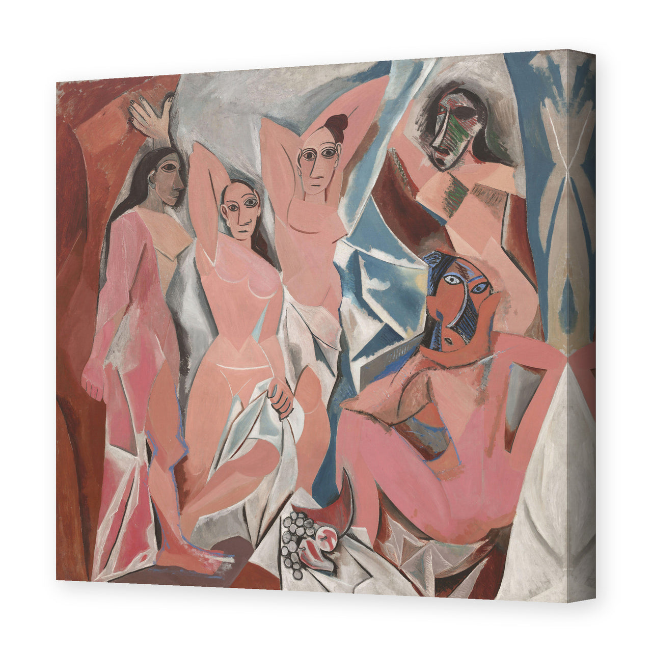 Pablo Picasso's 'Les Demoiselles d'Avignon' painting reproduced as a gallery-wrapped canvas print