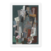Pablo Picasso's 'Man with Pipe' painting reproduced as a rolled canvas print