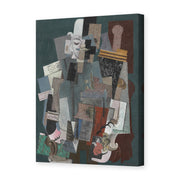 Pablo Picasso's 'Man with Pipe' painting reproduced as a gallery-wrapped canvas print