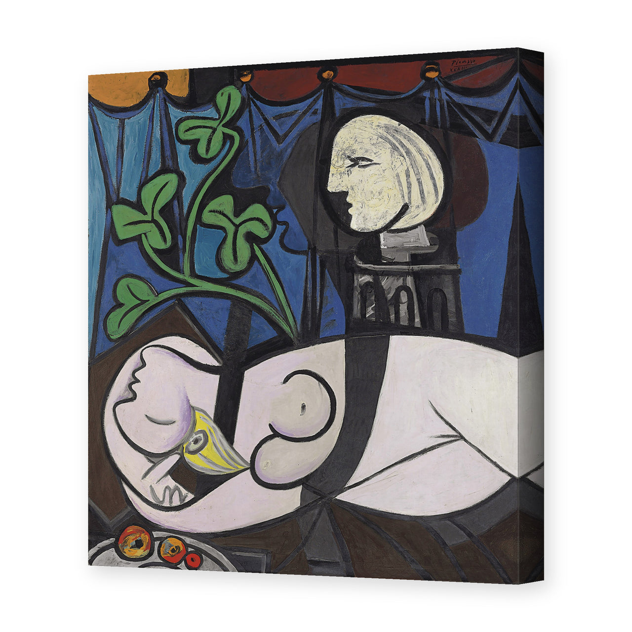 Pablo Picasso's 'Nude Green Leaves and Bus' painting reproduced as a gallery-wrapped canvas print