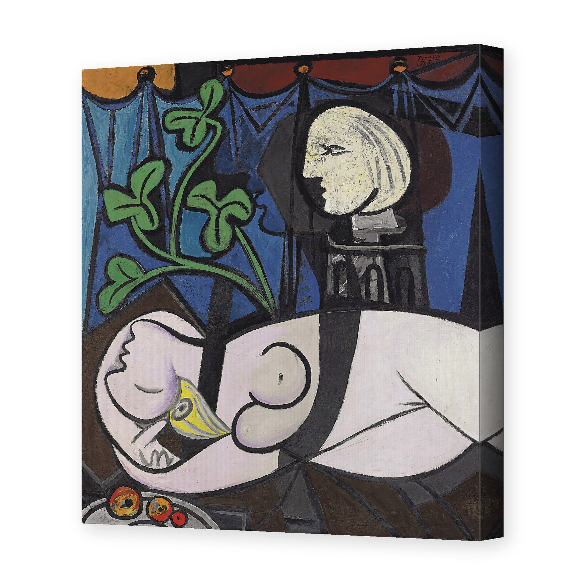 Pablo Picasso's 'Nude Green Leaves and Bus' painting reproduced as a gallery-wrapped canvas print
