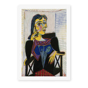 Pablo Picasso's 'Portrait of Dora Maar' painting reproduced as a rolled canvas print