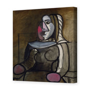 Pablo Picasso's 'Seated Woman' painting reproduced as a gallery-wrapped canvas print