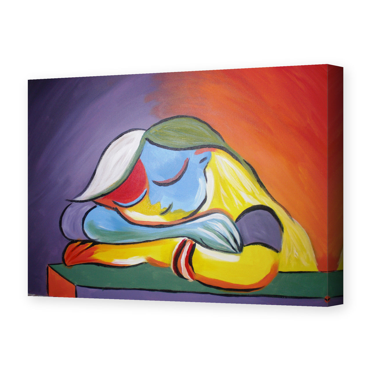 Pablo Picasso's 'Sleeping Girl' painting reproduced as a gallery-wrapped canvas print