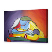 Pablo Picasso's 'Sleeping Girl' painting reproduced as a gallery-wrapped canvas print