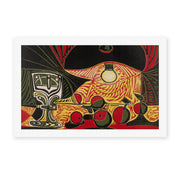 Pablo Picasso's 'Still Life Under the Lamp' painting reproduced as a rolled canvas print