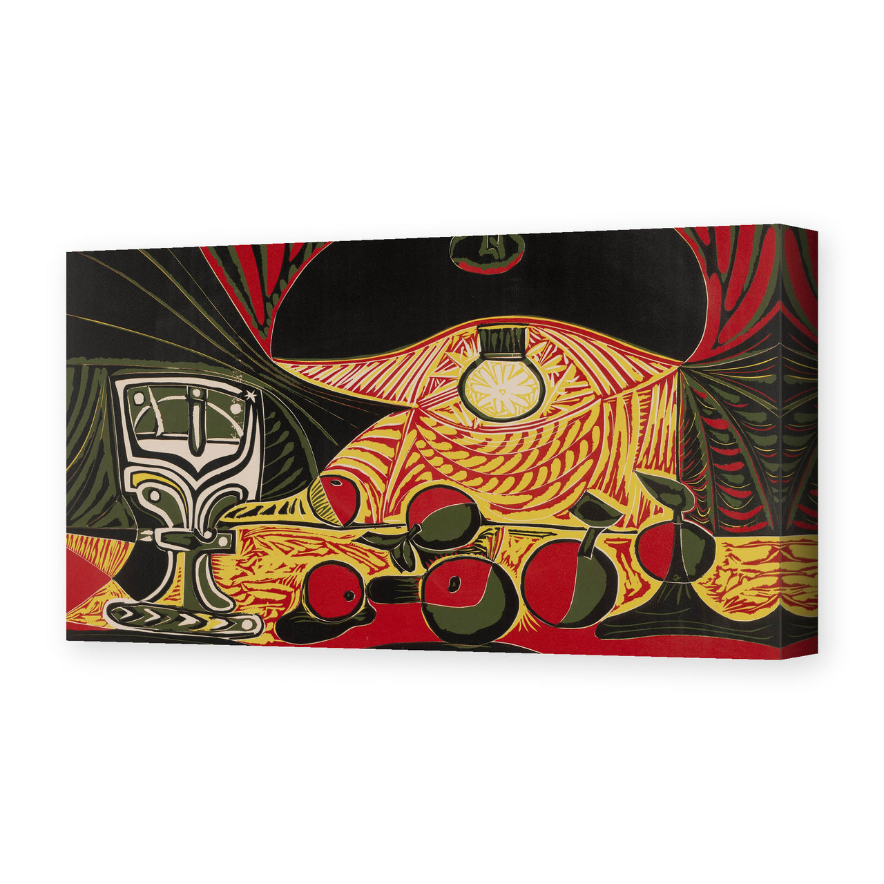 Pablo Picasso's 'Still Life Under the Lamp' painting reproduced as a gallery-wrapped canvas print