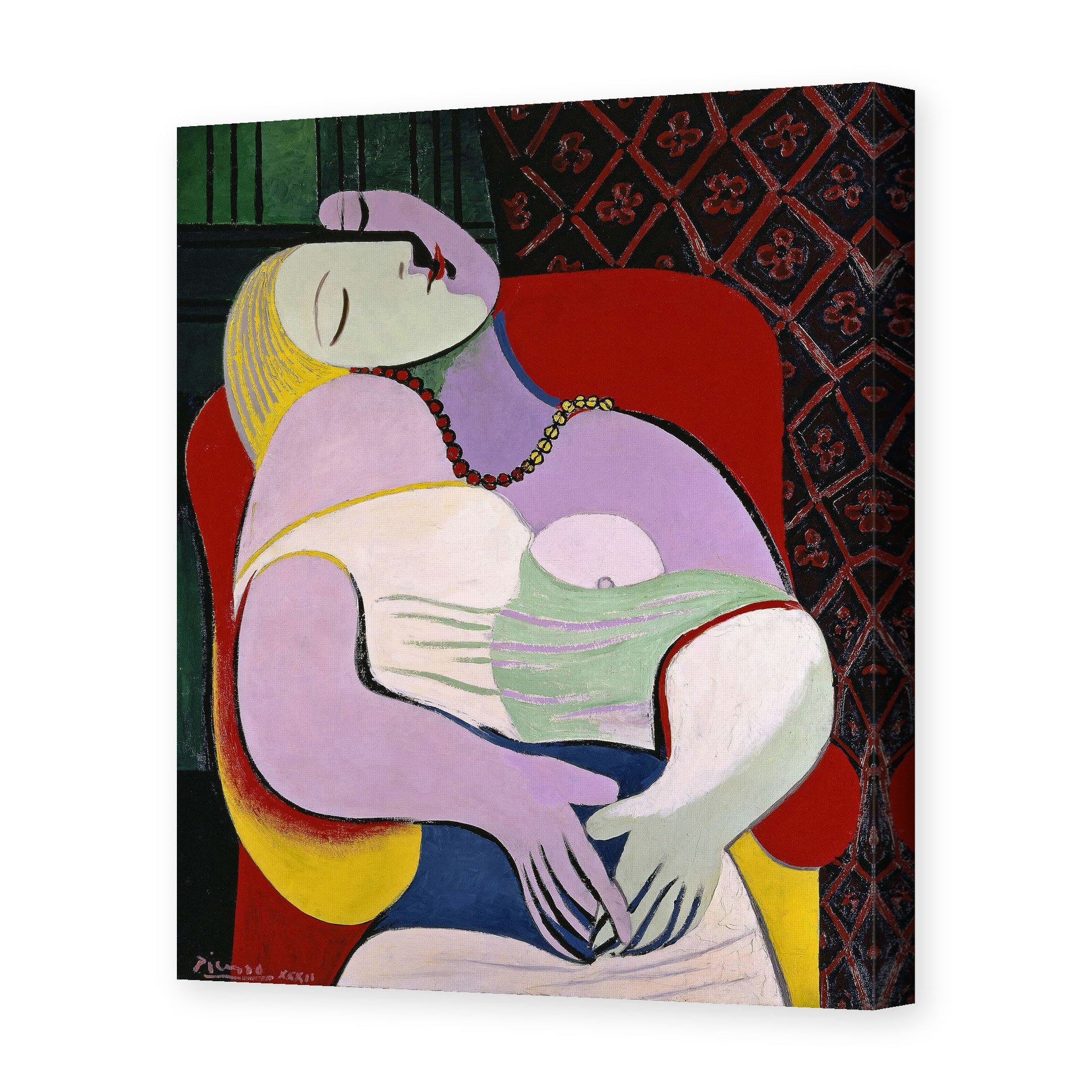 Pablo Picasso's 'The Dream' painting reproduced as a gallery-wrapped canvas print