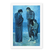 Pablo Picasso's 'The Tragedy 1903' painting reproduced as a rolled canvas print