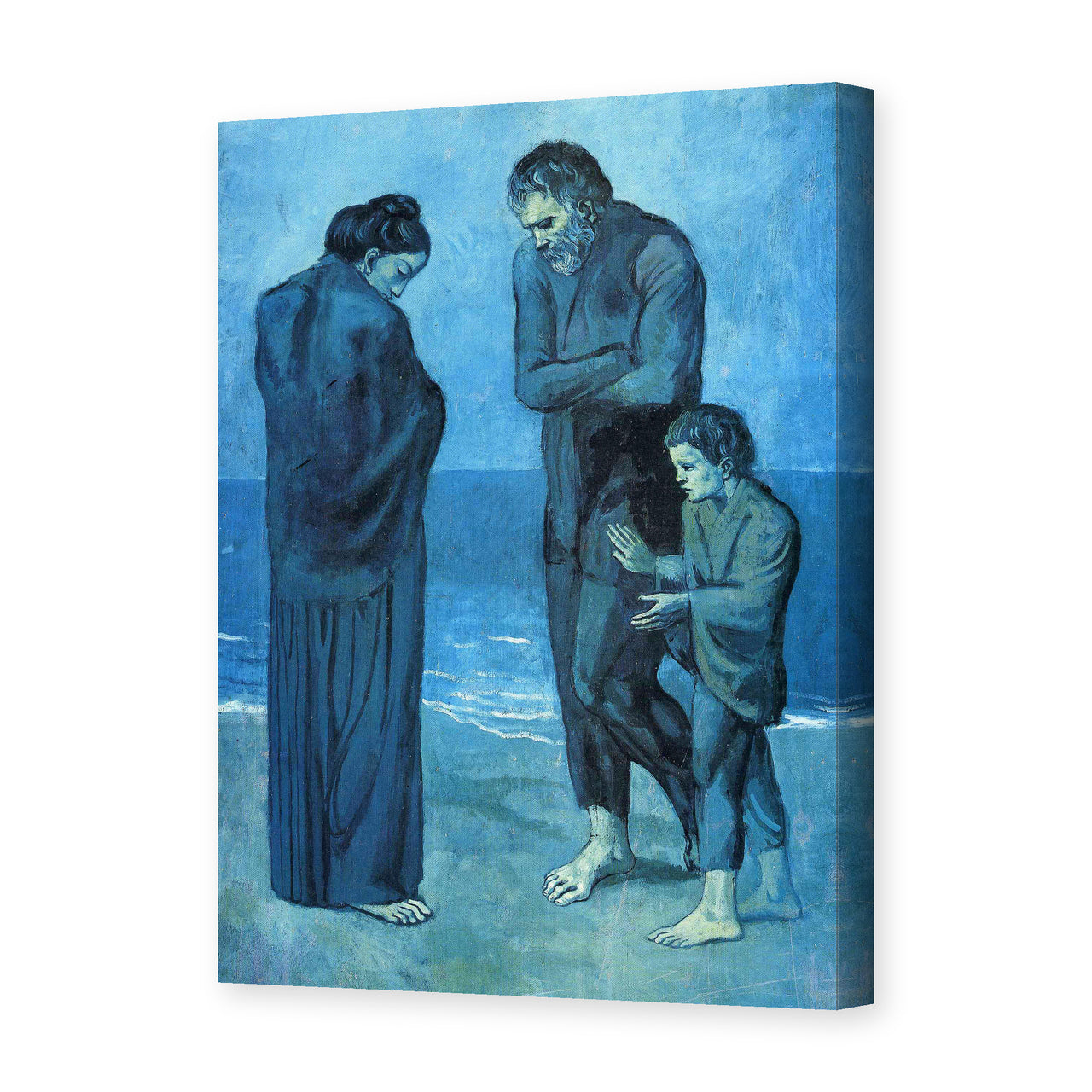 Pablo Picasso's 'The Tragedy 1903' painting reproduced as a gallery-wrapped canvas print