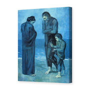 Pablo Picasso's 'The Tragedy 1903' painting reproduced as a gallery-wrapped canvas print