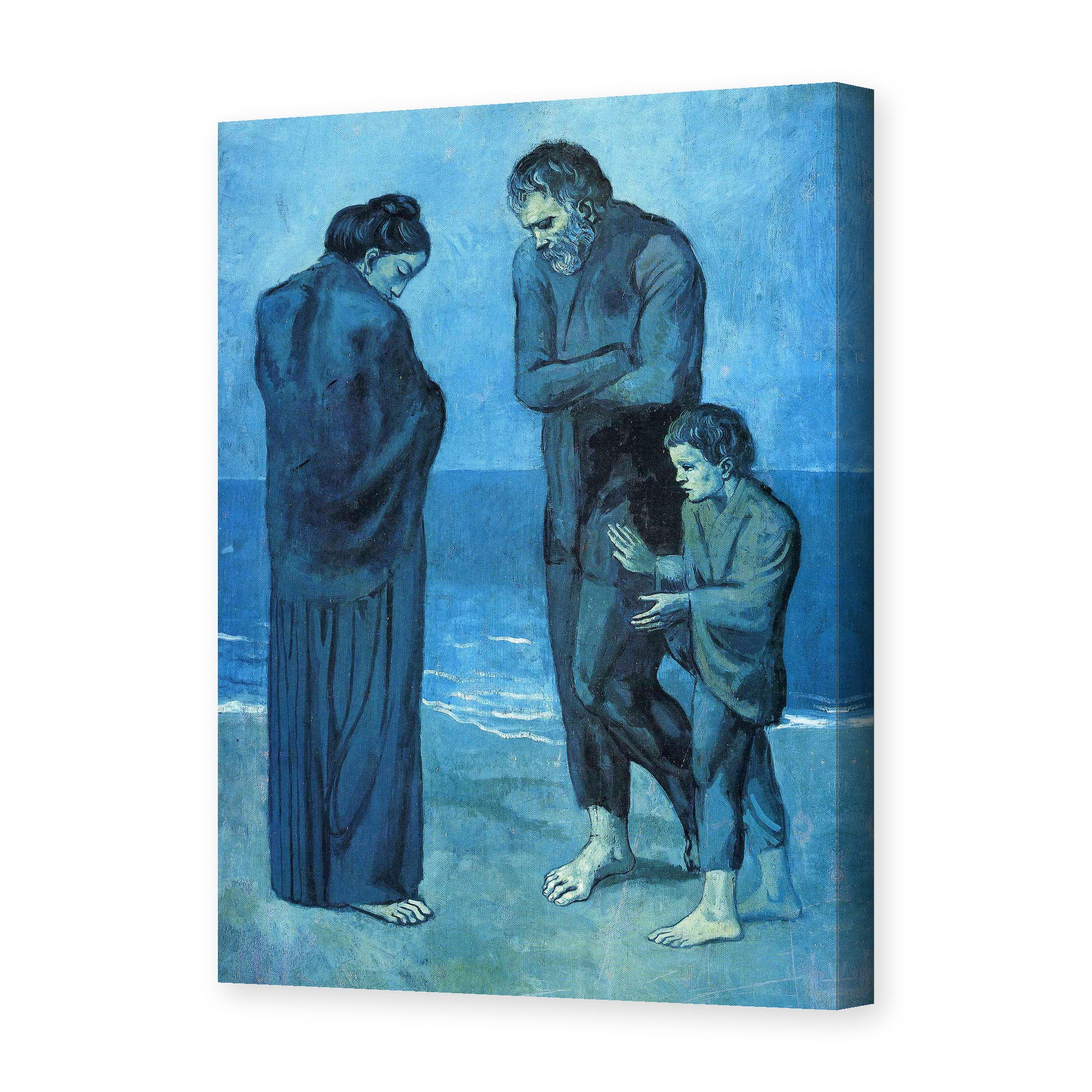 Pablo Picasso's 'The Tragedy 1903' painting reproduced as a gallery-wrapped canvas print