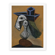 Pablo Picasso's 'Woman in a Blue Hat' painting reproduced as a rolled canvas print