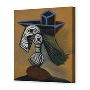Pablo Picasso's 'Woman in a Blue Hat' painting reproduced as a gallery-wrapped canvas print