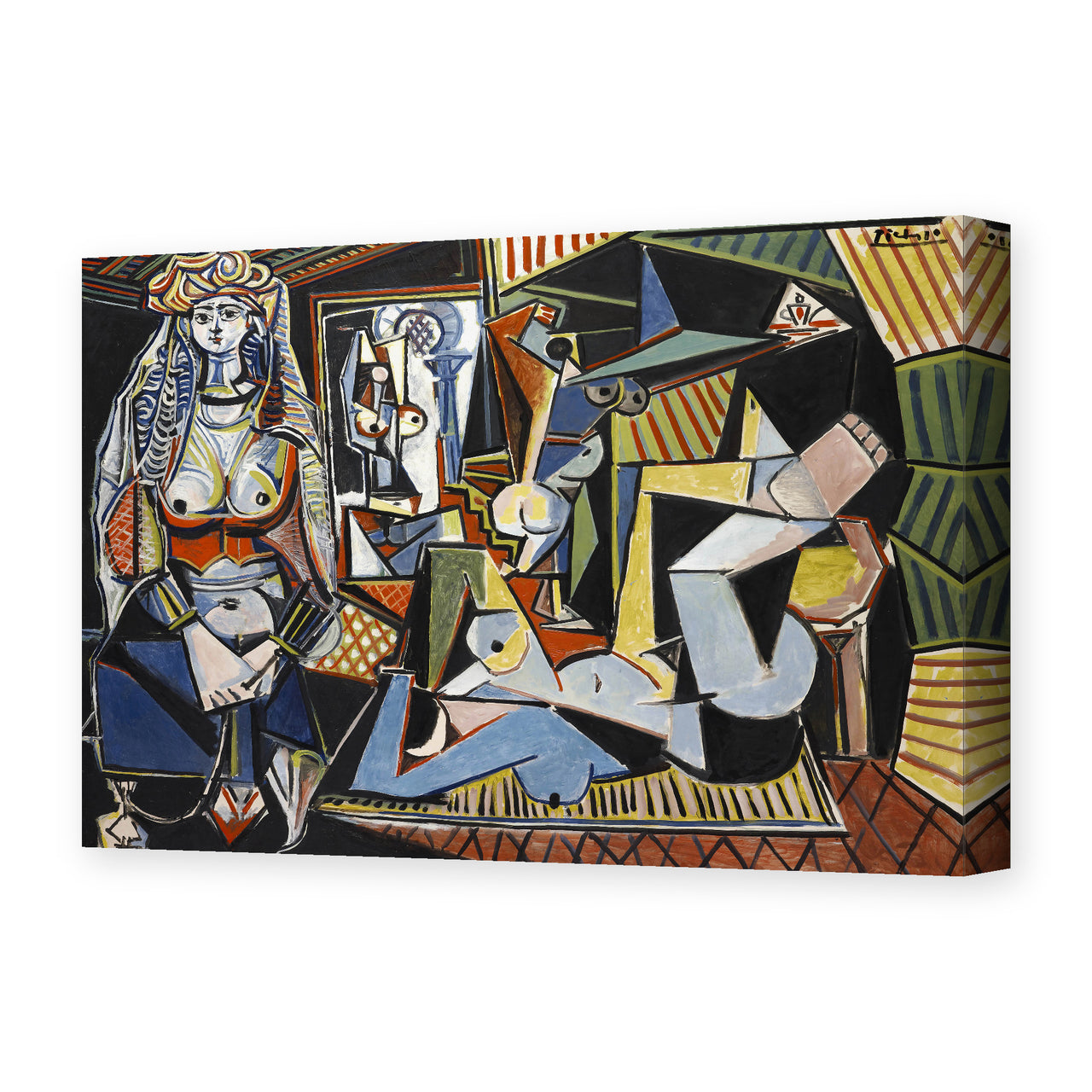 Pablo Picasso's 'Women of Algiers' painting reproduced as a gallery-wrapped canvas print