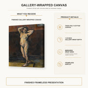 Paul Cezanne - Femme Nue Debout - gallery wrap product details infographic