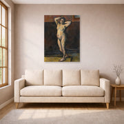 Paul Cezanne - Femme Nue Debout - poster print lifestyle living room 1 unframed