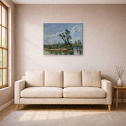 Paul Cezanne - La Riviere - gallery wrap lifestyle living room 1