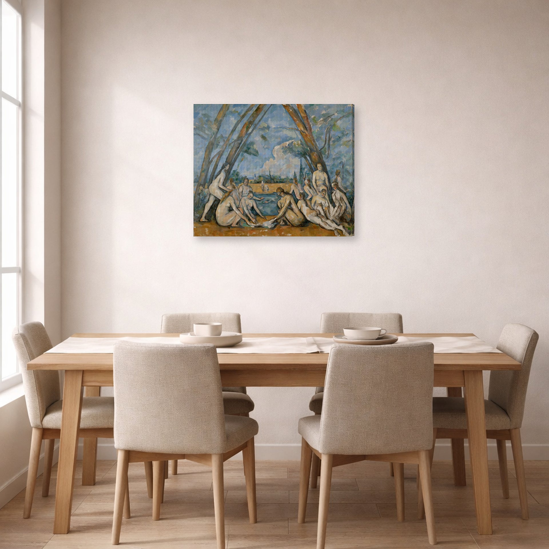 Paul Cezanne - Large Bathers - gallery wrap lifestyle dining