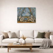 Paul Cezanne - Large Bathers - poster print lifestyle living room 2 unframed