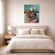 Paul Cezanne - Madame Cezanne in a Yellow Armchair - gallery wrap lifestyle bedroom
