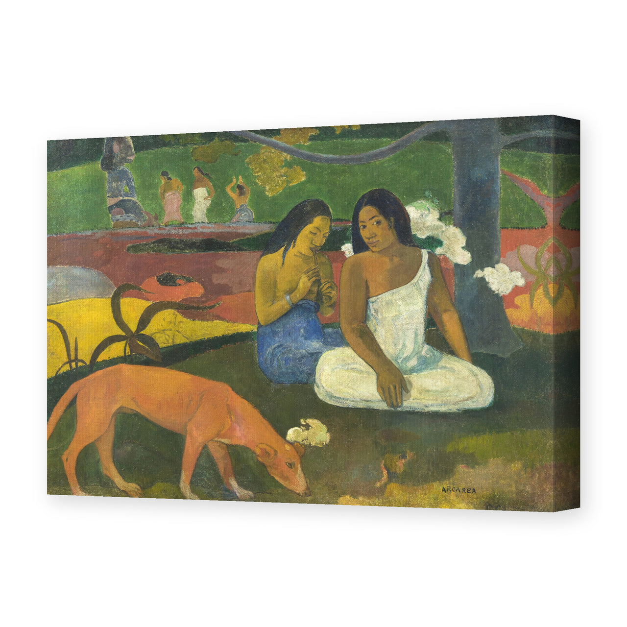 Paul Gauguin's 'Arearea' painting reproduced as a gallery-wrapped canvas print