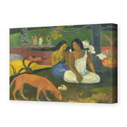 Paul Gauguin's 'Arearea' painting reproduced as a gallery-wrapped canvas print