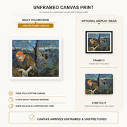 Paul Gauguin - Christ in the Garden of Olives canvas print size comparison and framing display infographic
