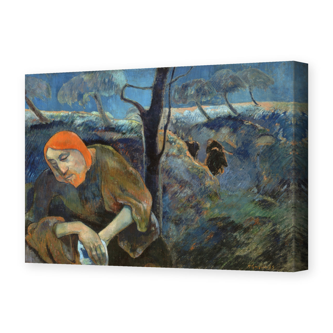 Paul Gauguin's 'Christ in the Garden of Olives' painting reproduced as a gallery-wrapped canvas print