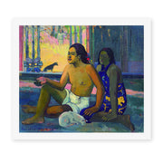 Paul Gauguin's 'Eiaha Ohipa' painting reproduced as a rolled canvas print