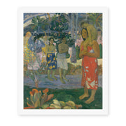 Paul Gauguin's 'Ia Orana Maria (Hail Mary)' painting reproduced as a rolled canvas print