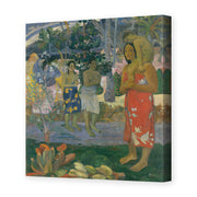 Paul Gauguin's 'Ia Orana Maria (Hail Mary)' painting reproduced as a gallery-wrapped canvas print