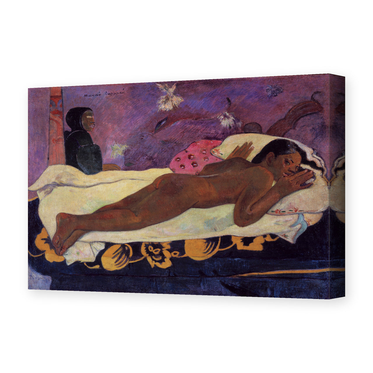 Paul Gauguin's 'Spirit of the Dead Watching' painting reproduced as a gallery-wrapped canvas print