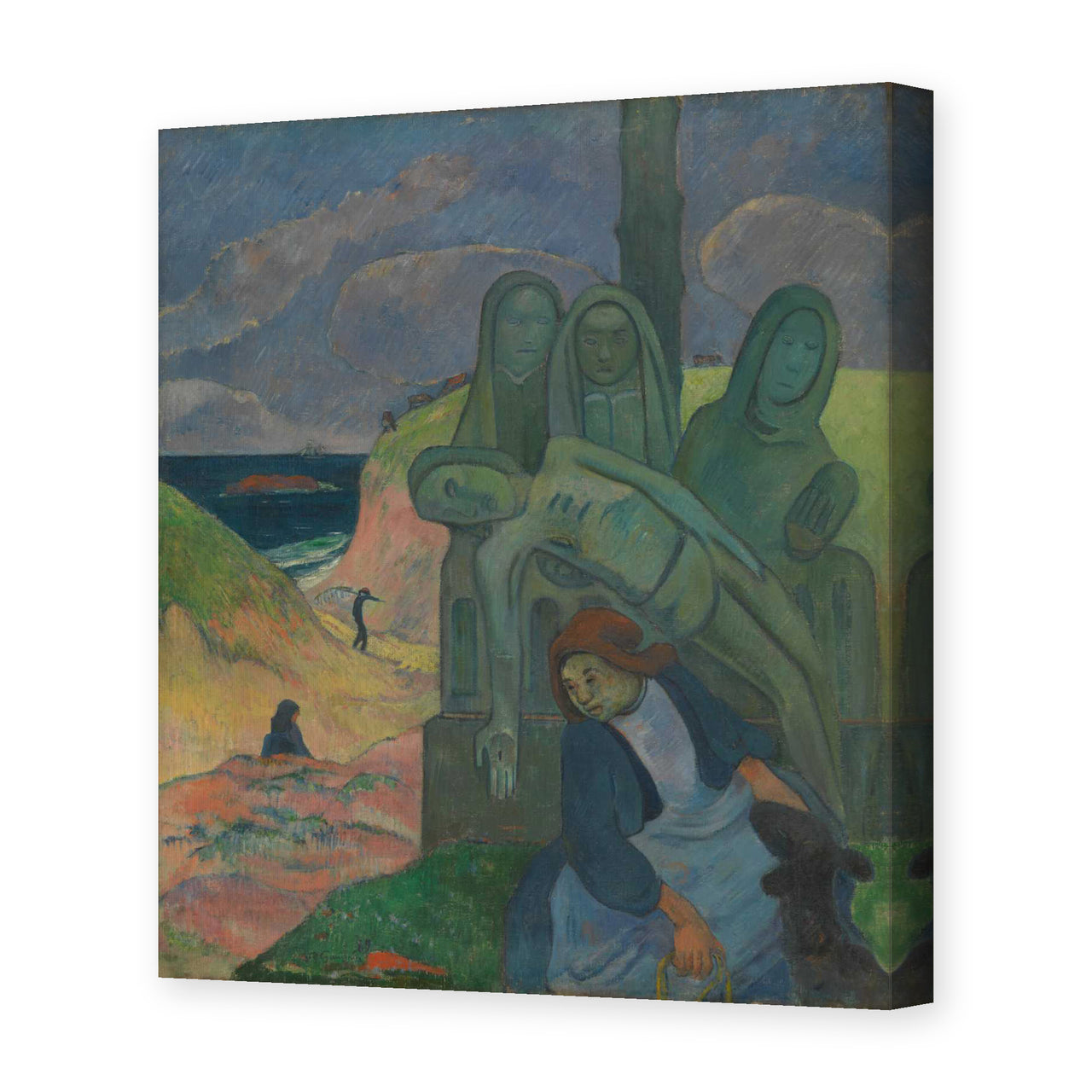 Paul Gauguin's 'The Green Christ' painting reproduced as a gallery-wrapped canvas print