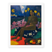 Paul Gauguin's 'The Seed of the Areoi' painting reproduced as a rolled canvas print