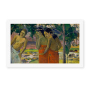 Paul Gauguin's 'Three Tahitian Women' painting reproduced as a rolled canvas print