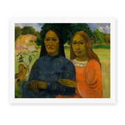 Paul Gauguin's 'Two Women' painting reproduced as a rolled canvas print