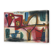 Paul Klee's 'Arrogance' painting reproduced as a gallery-wrapped canvas print