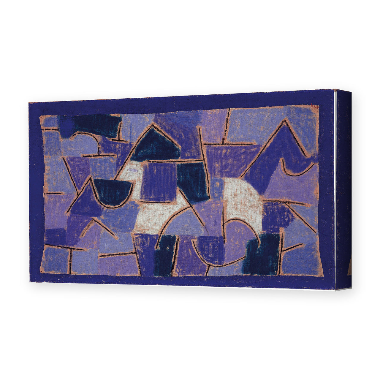 Paul Klee's 'Blue Night' painting reproduced as a gallery-wrapped canvas print