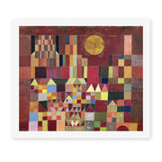 Paul Klee's 'Castle and Sun' painting reproduced as a rolled canvas print