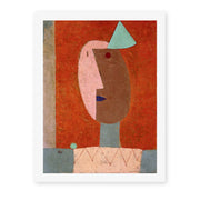 Paul Klee's 'Clown' painting reproduced as a rolled canvas print